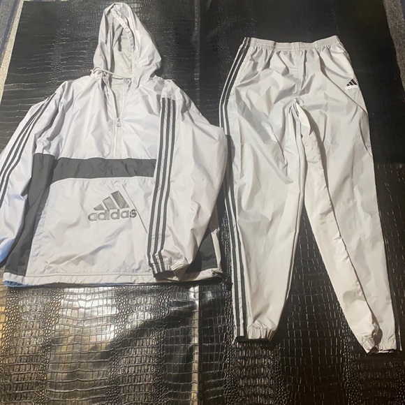 ADIDAS TRACKSUIT grey and black Medium